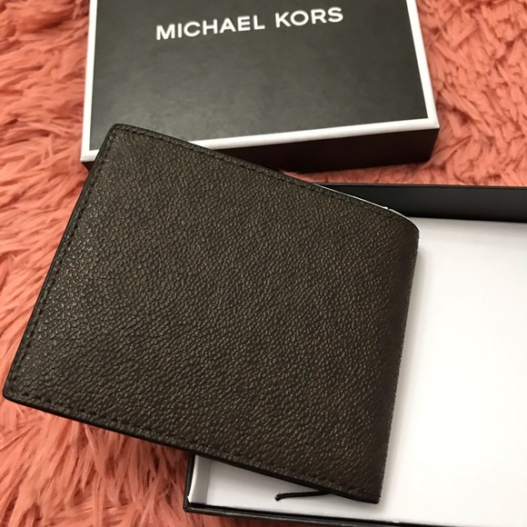 MICHAEL KORS JET SET BROWN LEATHER BIFOLD WALLET - Picture 4 of 7